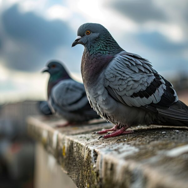 Vecteezy three pigeons sitting on the roofs 46006242 600x600